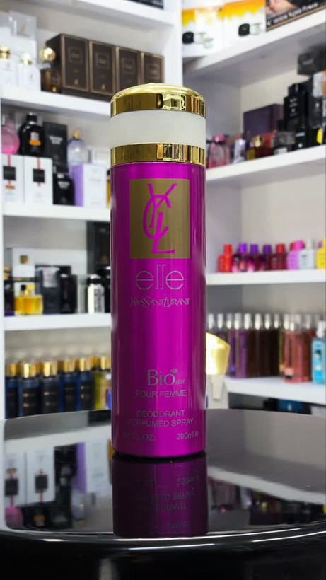 اسپری بدن بیو استار مدل Saint Laurent Elle حجم 200 میلی لیتر بیواستار