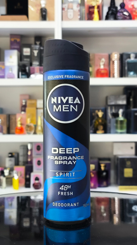 اسپری ضد تعریق نیوآ nivea مدل deep fragrance spray spirit حجم 150 میل 48 ساعته