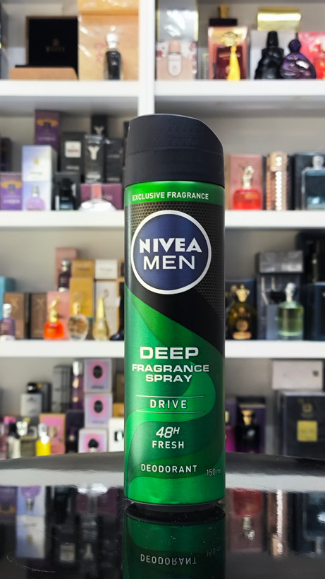 اسپری ضد تعریق نیوآ nivea مدل deep fragrance drive حجم 150 میل 48 ساعته