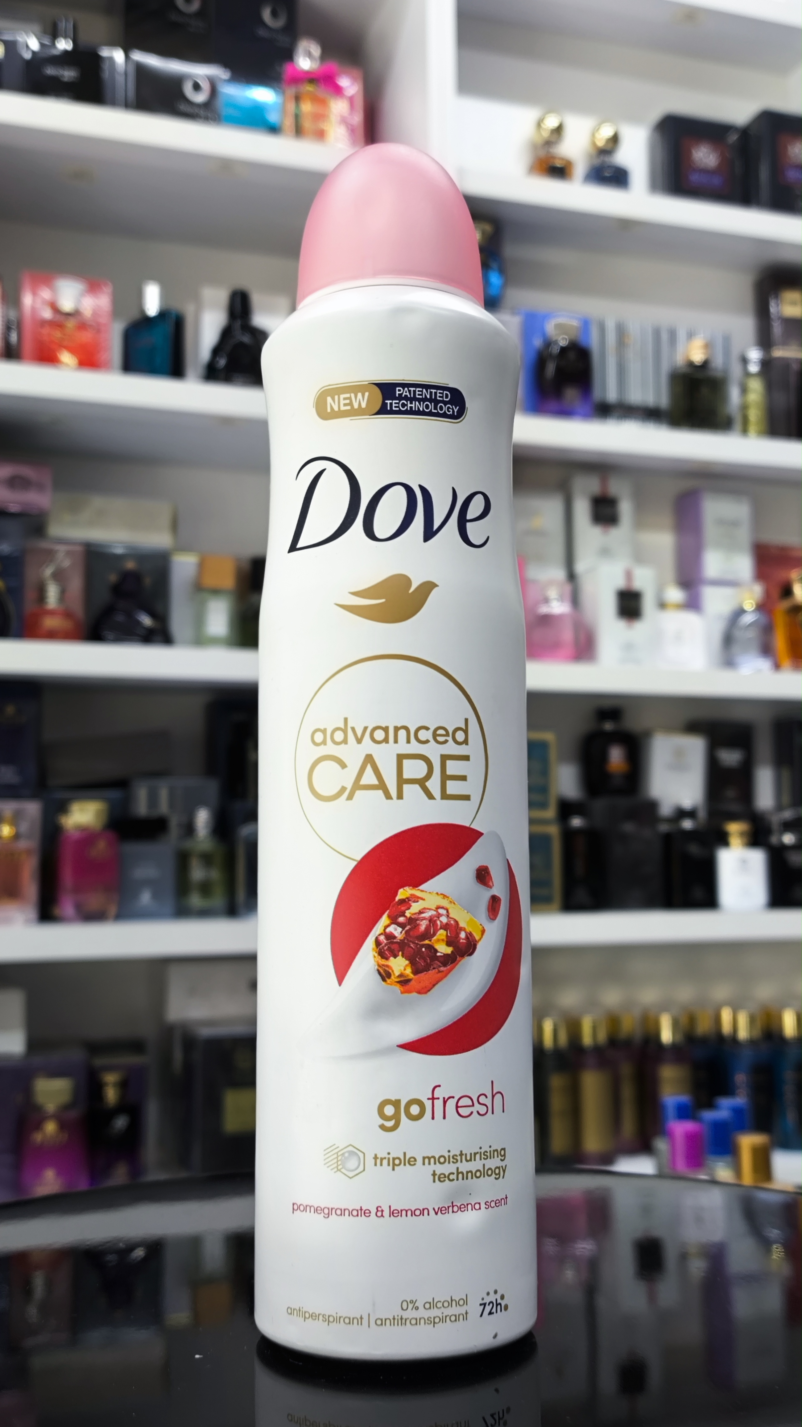 اسپری ضد تعریق داوو dove مدل go fresh  رایحه انار و به لیمو حجم 250 میل 48 ساعته داو