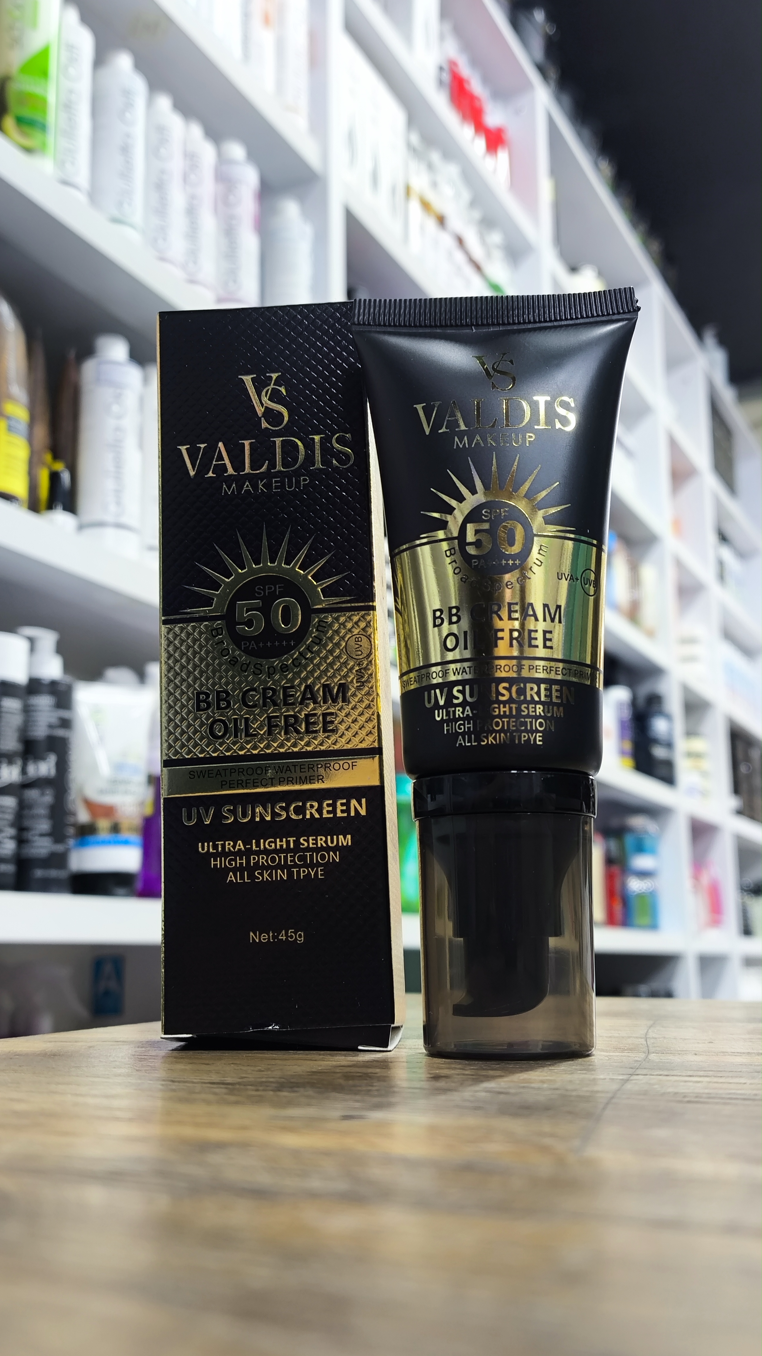بی بی کرم پودر تیوپی والدیس SPF 50 مناسب پوست های چرب حجم 45 میلی لیتر