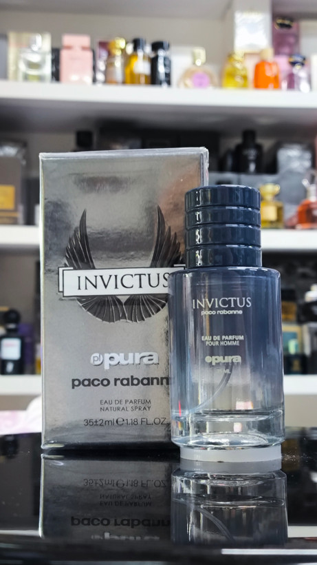 عطر مردانه پورا PURA رایحه اینوکتوس INVICTUS حجم 35 میلی لیتر