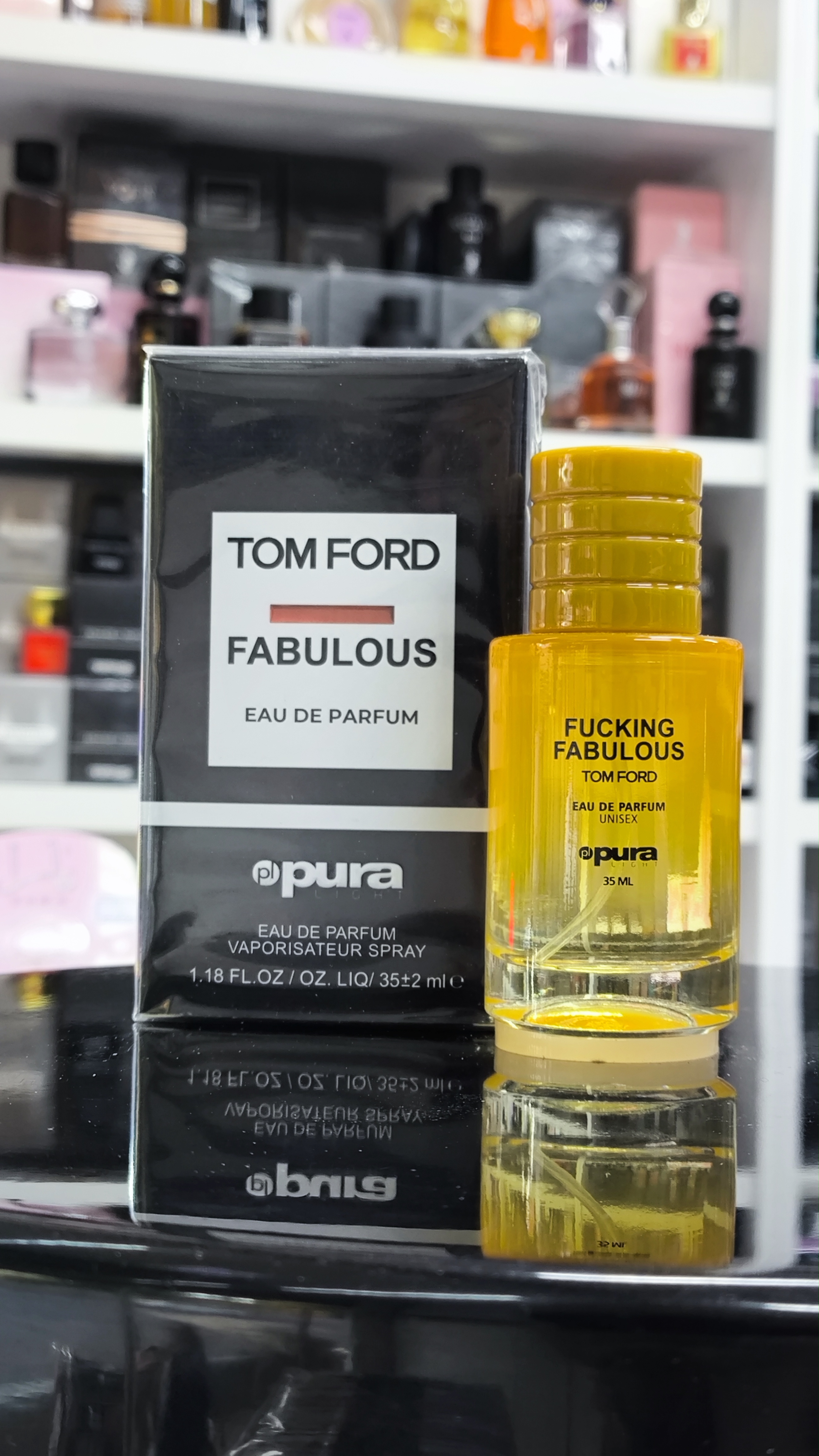 عطر مردانه پورا PUR رایحه تام فورد فاکینگ فبیولس TOM FORD FABULOUS حجم 35 میلی لیتر