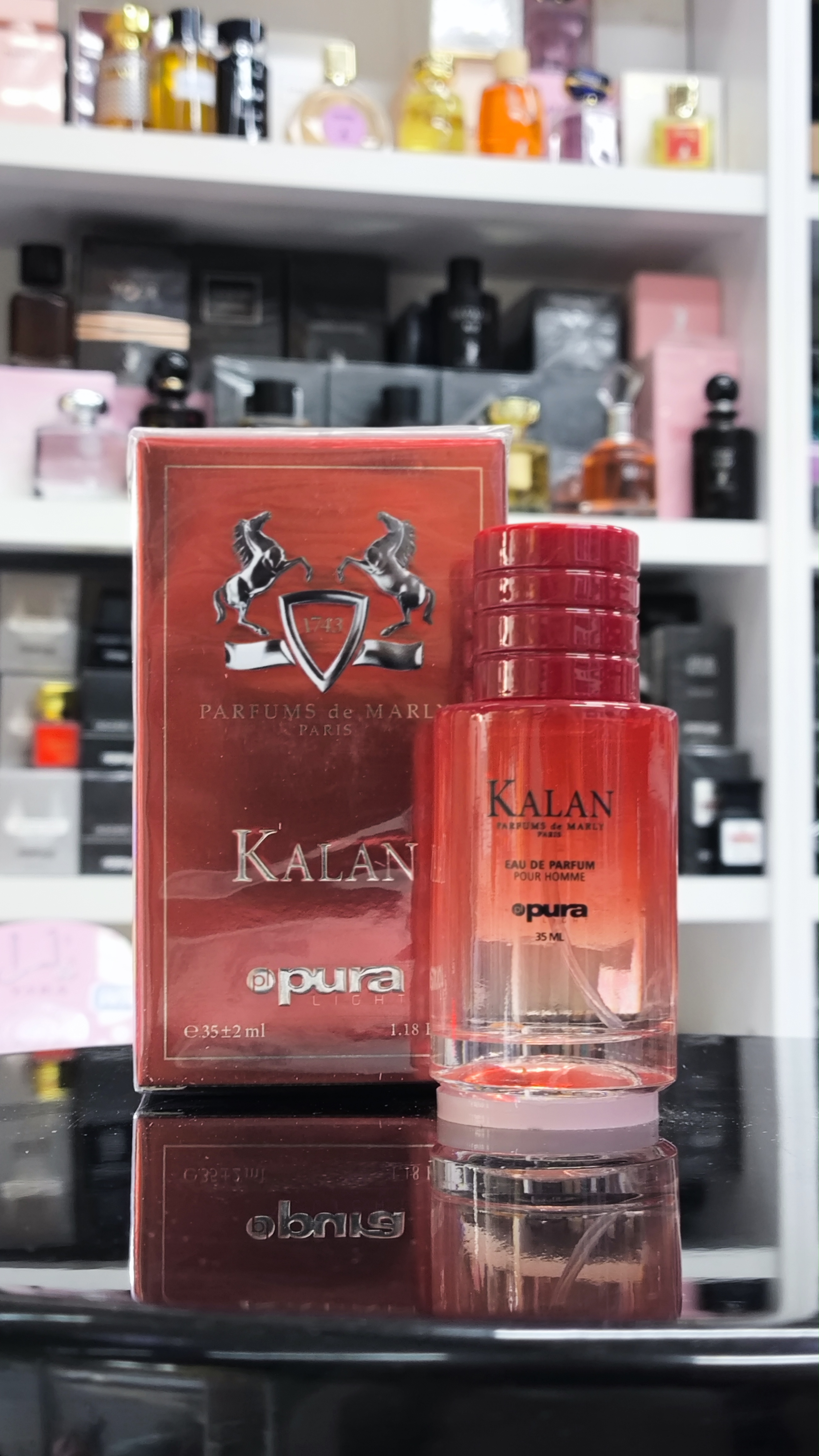 عطر مردانه پورا PUR رایحه مارلی کالان MARLY KALAN حجم 35 میلی لیتر