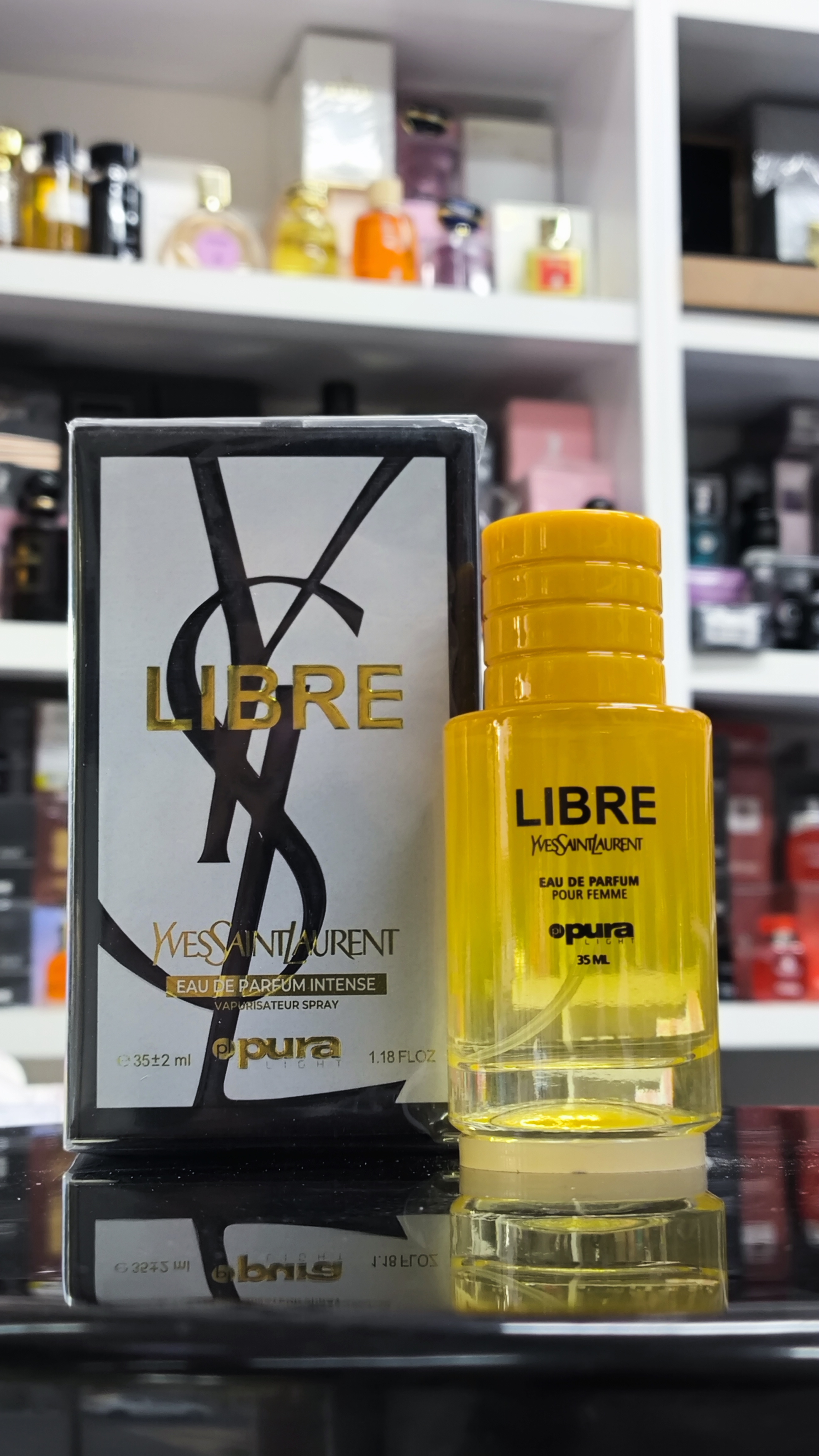 عطر زنانه پورا PURA رایحه لیبر LIBRE حجم 35 میلی لیتر