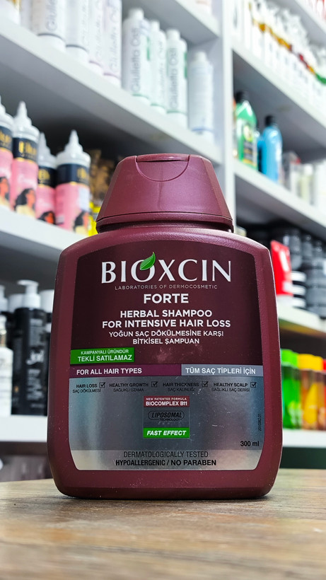 شامپو مو فورت بیوکسین BIOXCIN مناسب انواع مو با ریزش شدید حجم 300 میلی لیتر