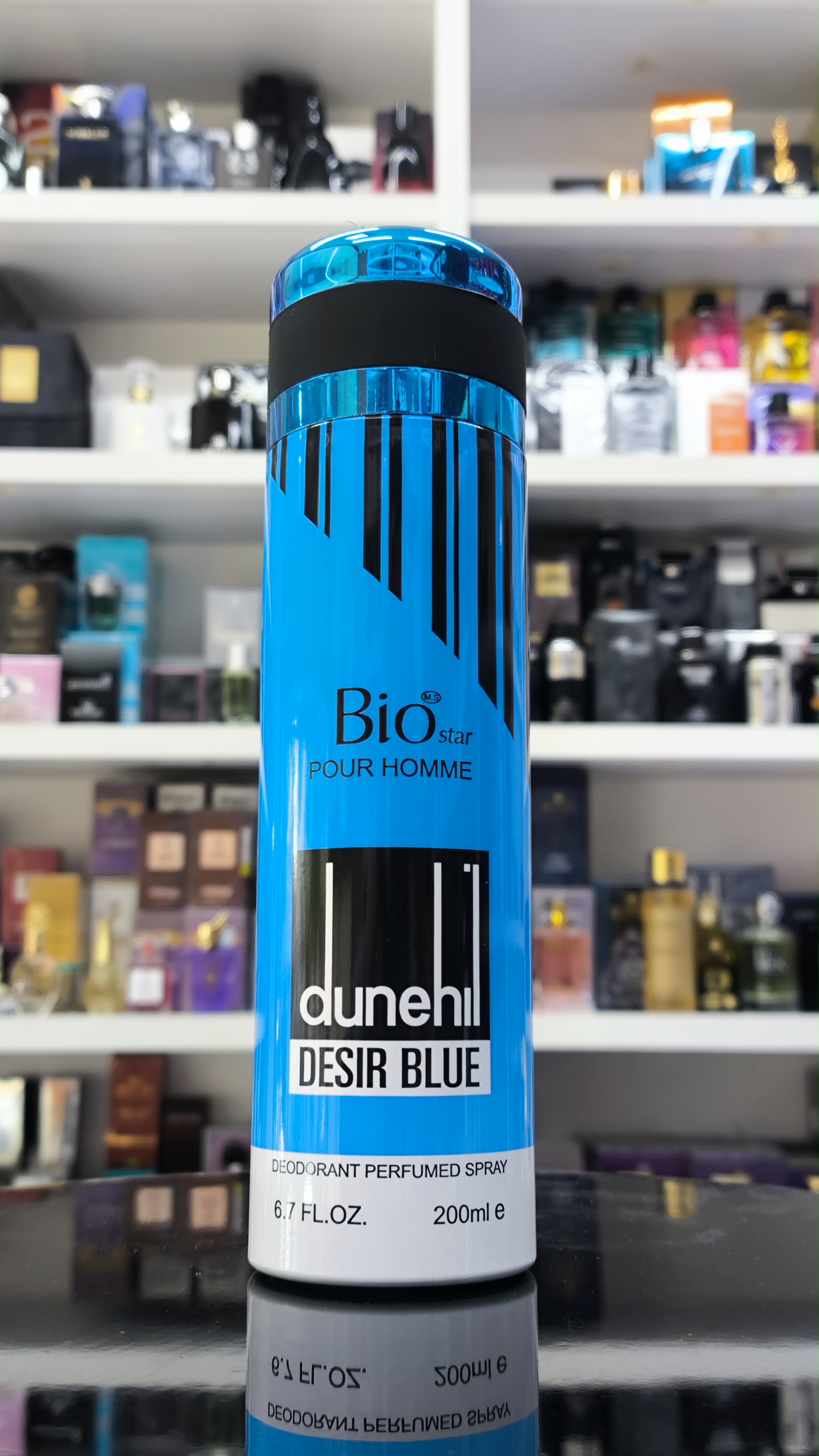 اسپری بدن مردانه بیو استار رایحه دانهیل آبی Dunhil blue حجم 200 میلی لیتر بیواستار