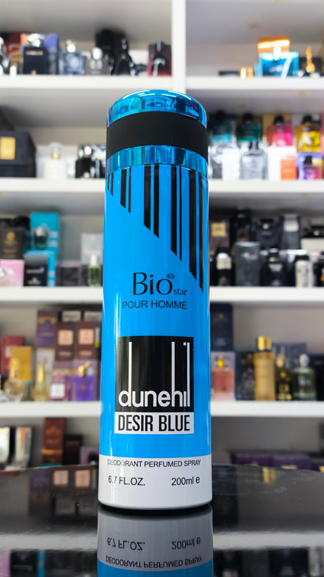 اسپری بدن مردانه بیو استار رایحه دانهیل آبی Dunhil blue حجم 200 میلی لیتر بیواستار