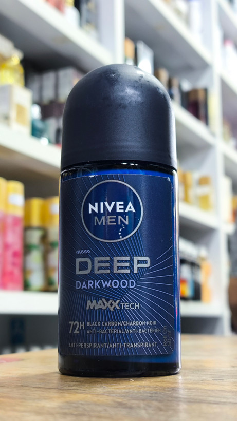 مام رول ضدتعریق مردانه 72ساعته نیوآ NIVEA مدل DEEP DARKWOOD حجم 50 میلی لیتر