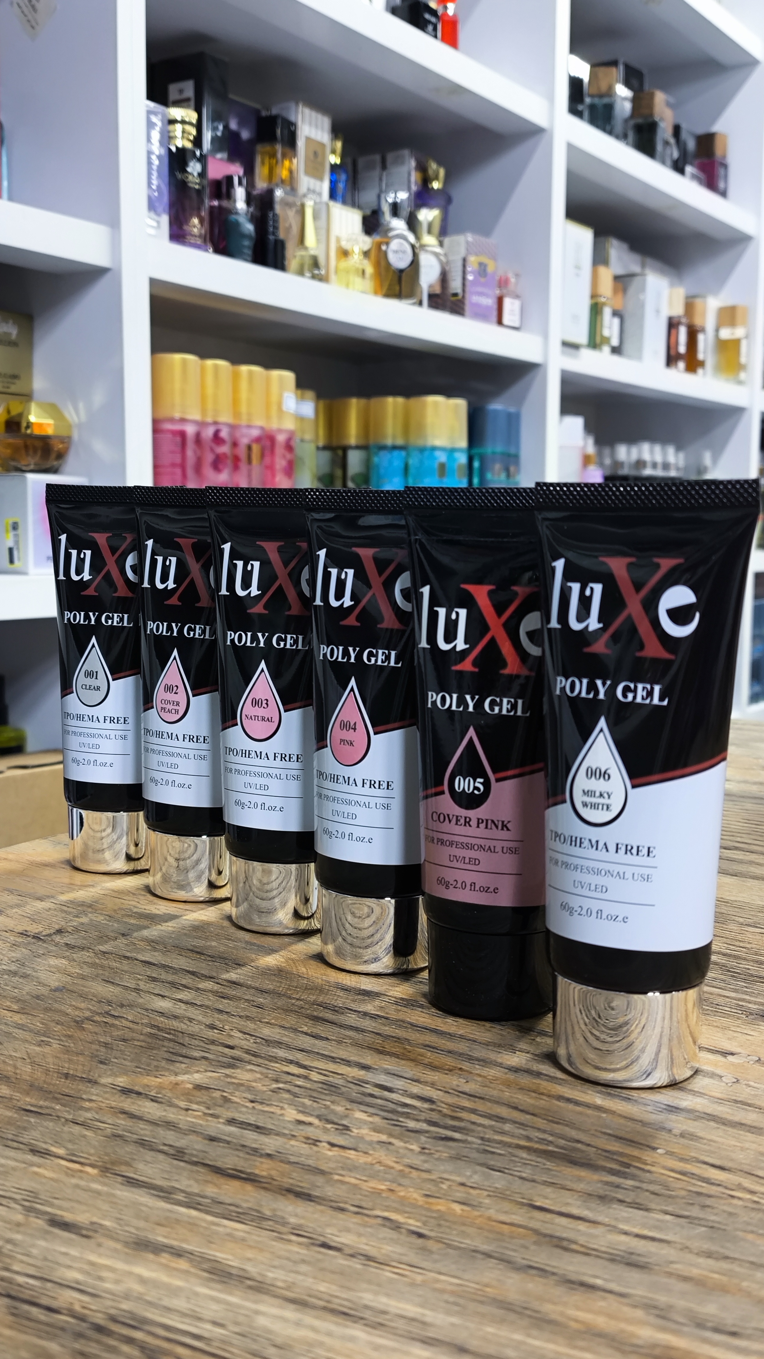 پلی ژل کاشت ناخن لوکس (Luxe) - شماره 005 کاور پینک (Cover Pink / صورتی پوششی) - 60 گرمی